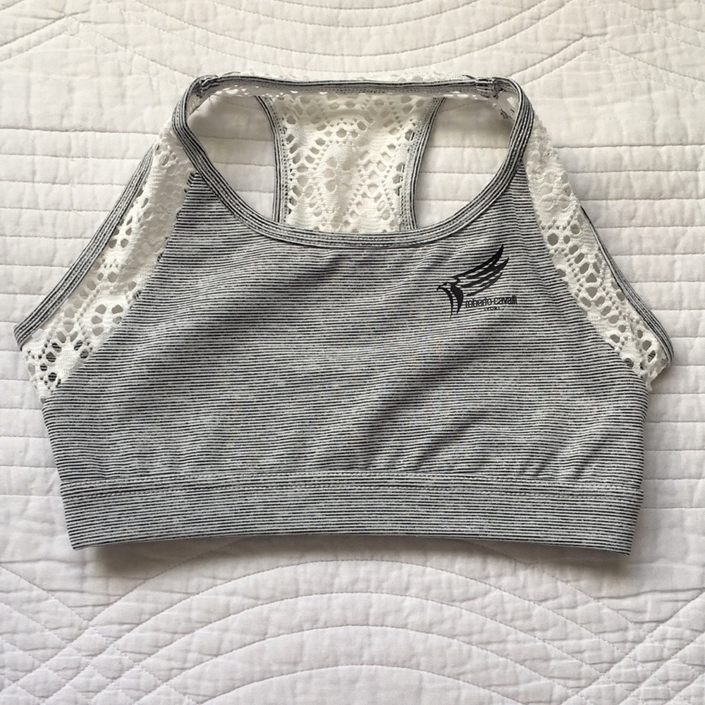 Roberto Cavalli Sport Bra Crochet Top XS - Picture 2 of 12
